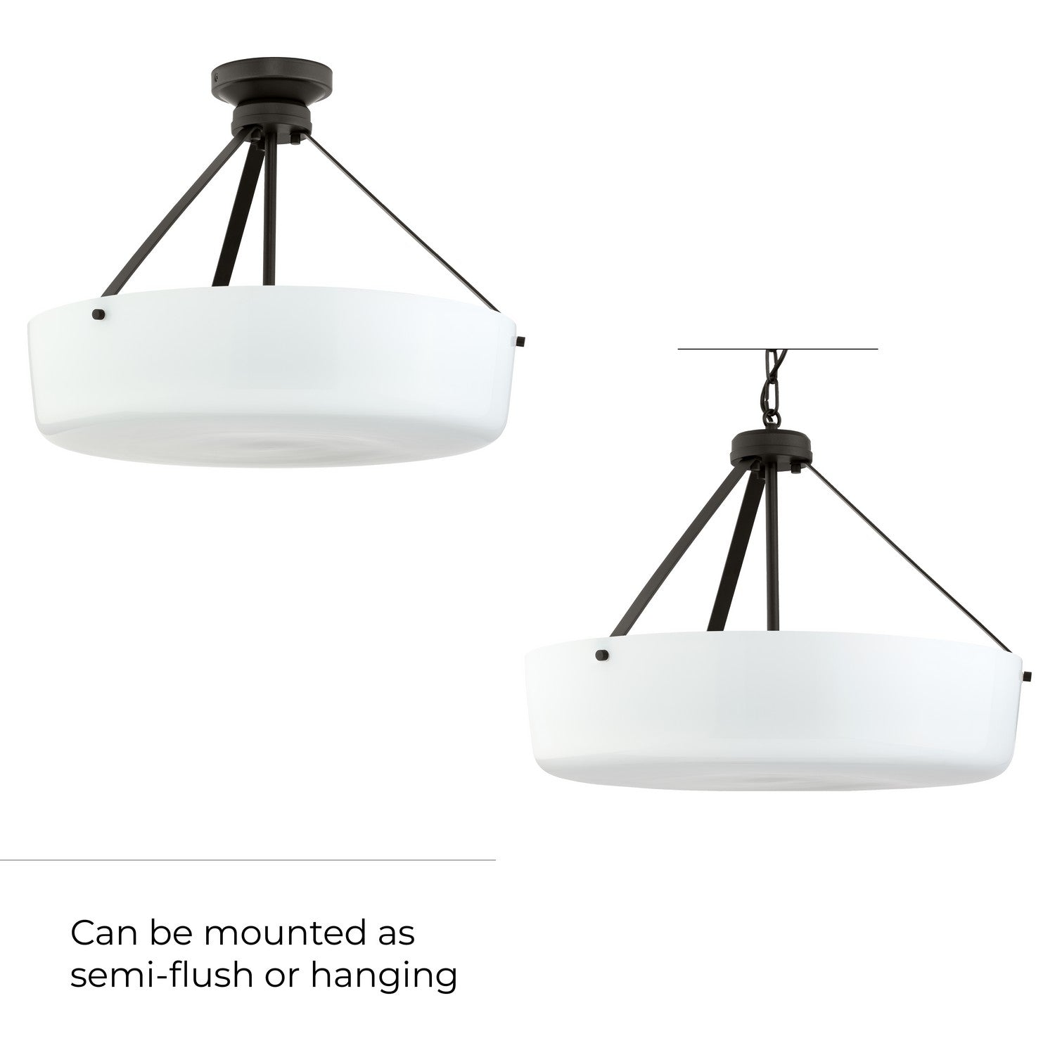 Progress Lighting - P500508-020 - Three Light Convertible Pendant - Lieon - Antique Bronze