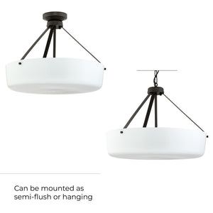 Progress Lighting - P500508-020 - Three Light Convertible Pendant - Lieon - Antique Bronze
