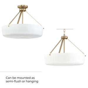 Progress Lighting - P500508-177 - Three Light Convertible Pendant - Lieon - Champagne Bronze