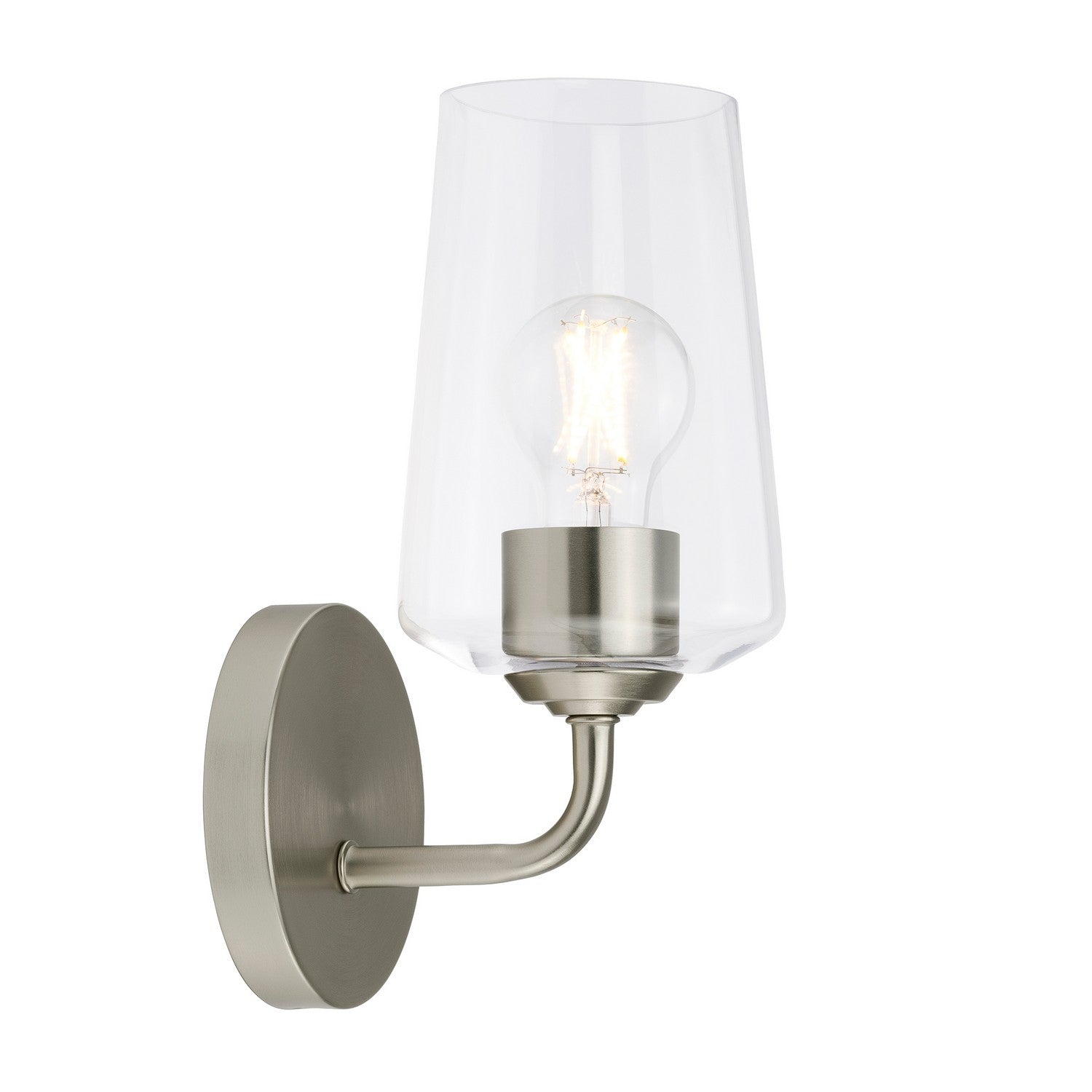 Progress Lighting - P710148-009 - One Light Wall Sconce - Celino - Brushed Nickel