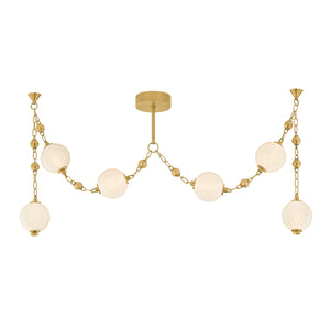 Corbett Lighting - 557-06-VB - LED Linear Pendant - Corda - Vintage Brass