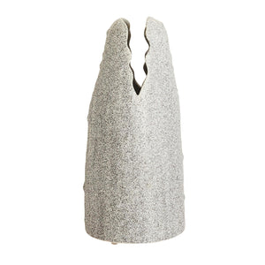 Arteriors - AVC18 - Vase - Livia - White Crackle Charcoal Wash