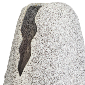 Arteriors - AVC18 - Vase - Livia - White Crackle Charcoal Wash