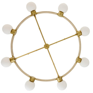 Arteriors - DLC42 - Eight Light Chandelier - Liberty - Matte Opal