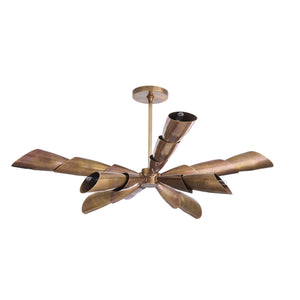 Arteriors - DLI13 - Eight Light Flush Mount - Morgan - Vintage Brass