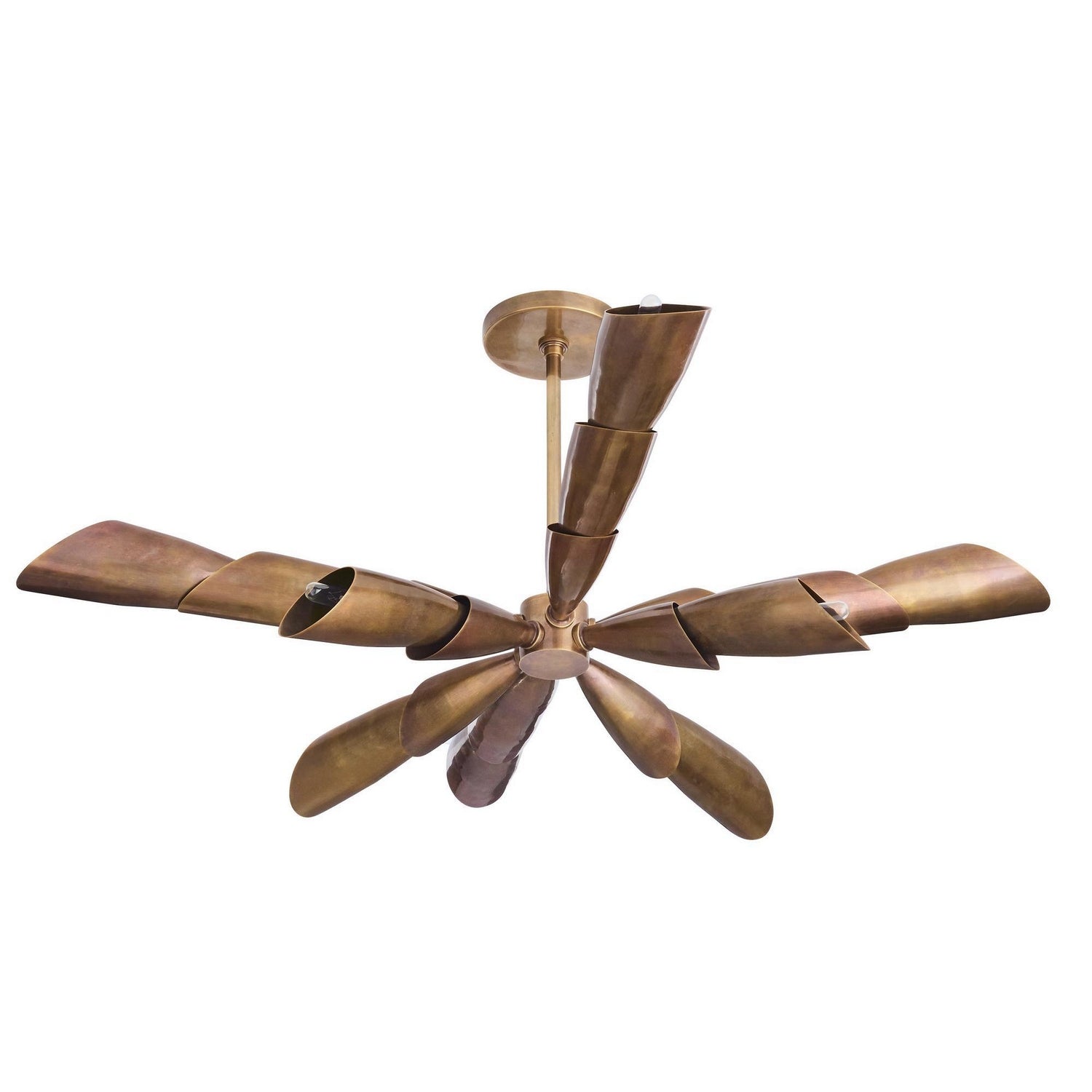 Arteriors - DLI13 - Eight Light Flush Mount - Morgan - Vintage Brass