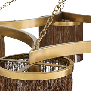 Arteriors - DLI14 - Five Light Chandelier - Langston - Vintage Brass
