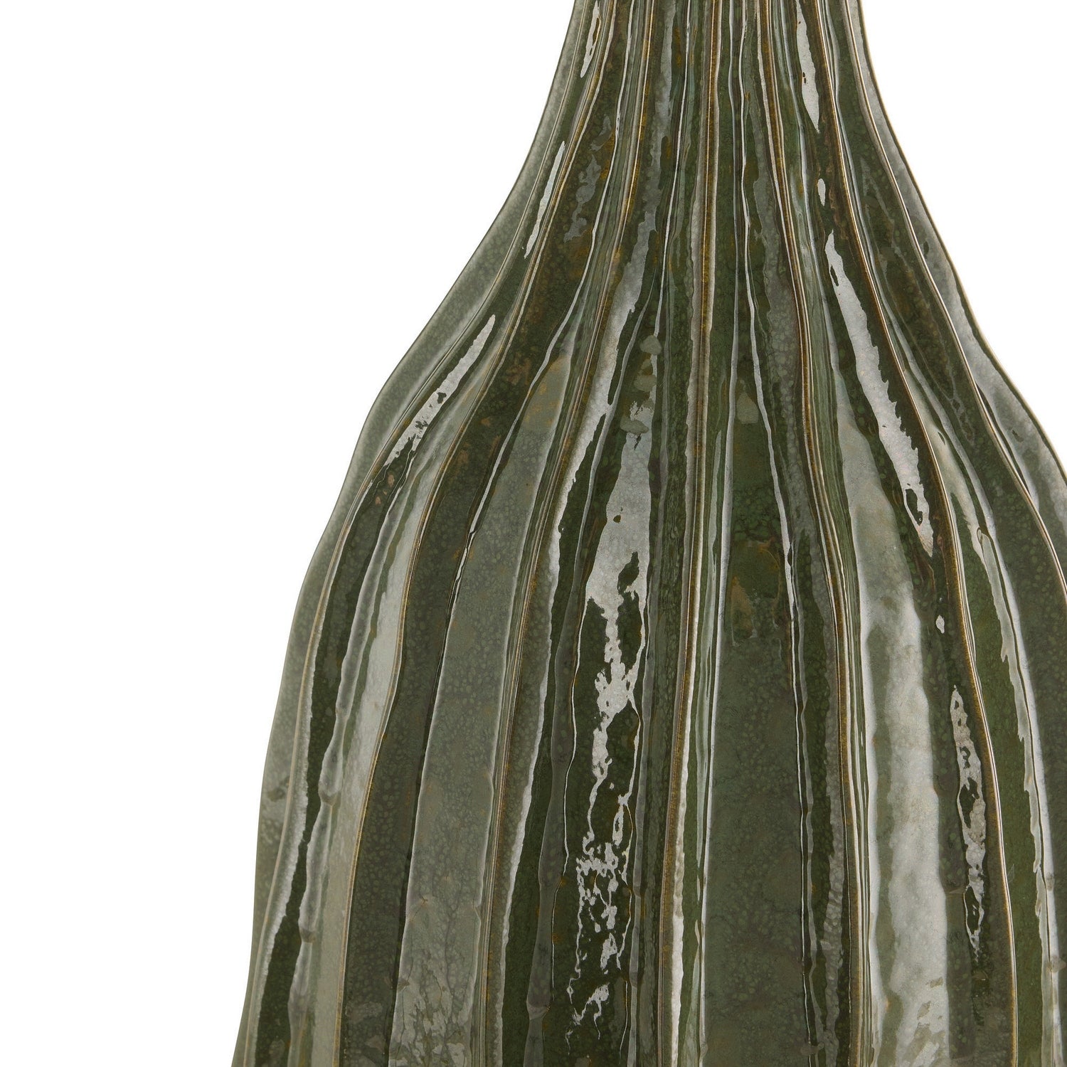 Arteriors - PTE16-934 - One Light Table Lamp - Nyla - Dark Green Reactive