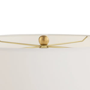 Arteriors - PTE17-580 - One Light Table Lamp - Matteo - Ivory Stained Crackle