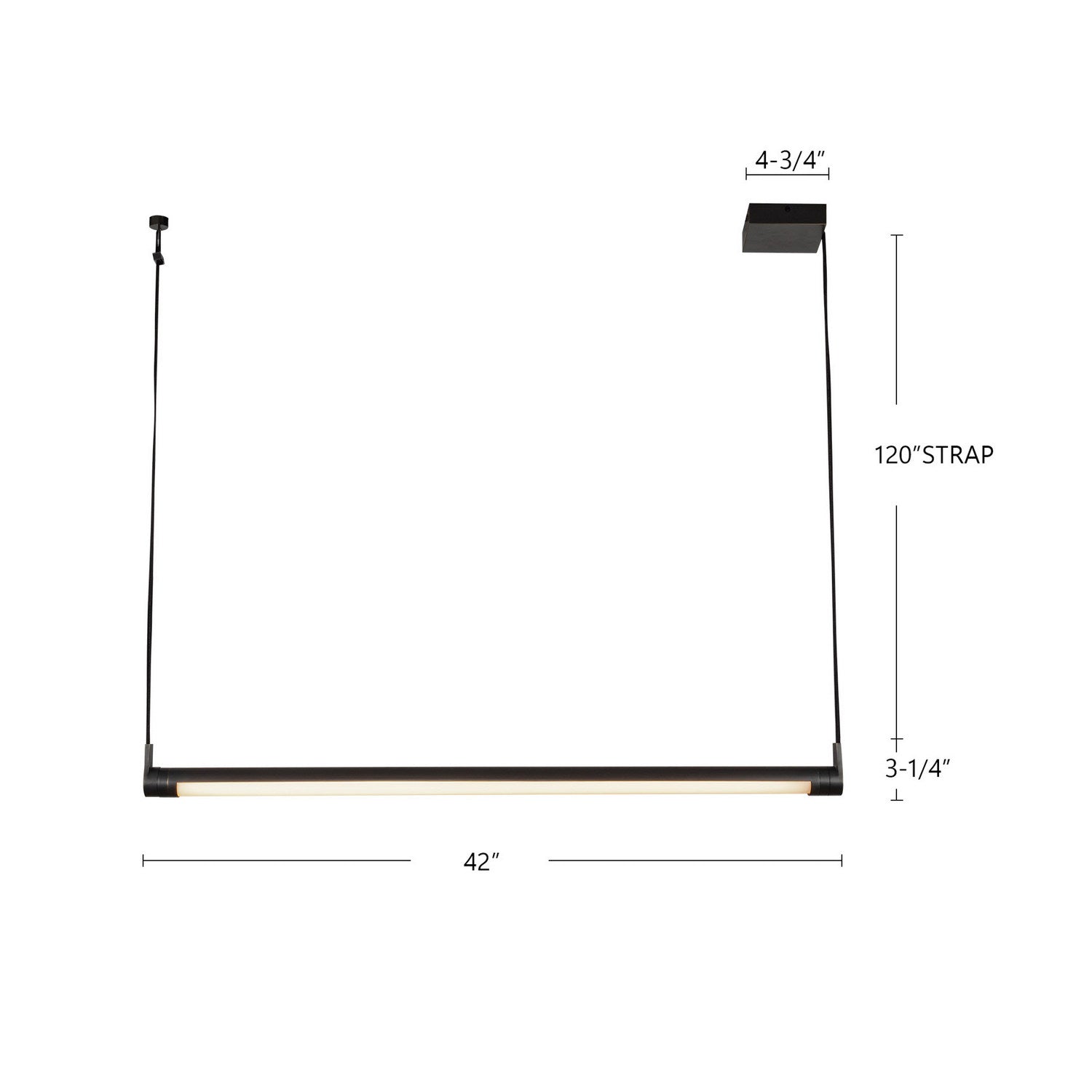 Kuzco Lighting - LP46841-VB-UNV - LED Linear Pendant - Laurence - Vintage Brass