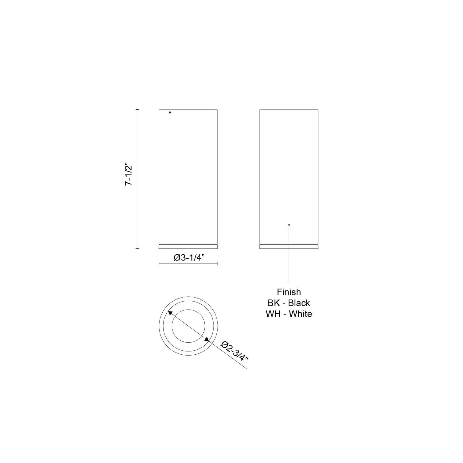 Kuzco Lighting - LD3-FM08W14-3036-WH-UNV-010 - LED Flush Mount - Lorna - White