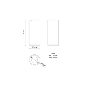 Kuzco Lighting - LD3-FM08W14-3036-WH-UNV-010 - LED Flush Mount - Lorna - White