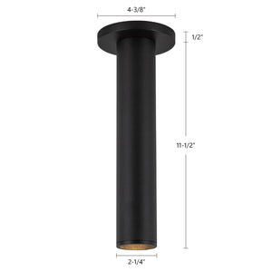Kuzco Lighting - LD2-SM12W12-3036-BK-UNV-010 - LED Ceiling Mount - Lorna - Black