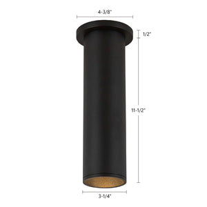 Kuzco Lighting - LD3-SM12W18-3036-BK-UNV-010 - LED Ceiling Mount - Lorna - Black