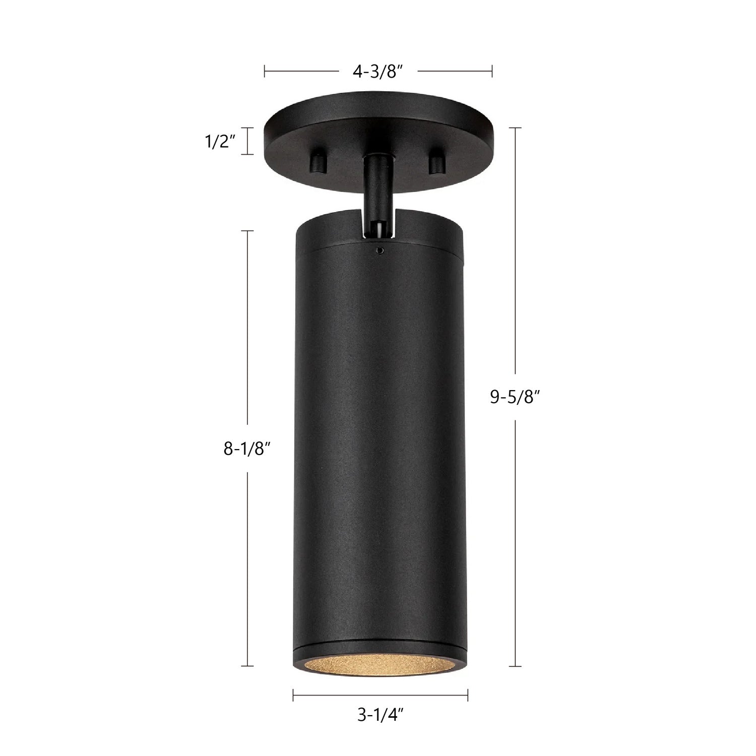 Kuzco Lighting - LD3-SA08W14-3036-BK-UNV-010 - LED Ceiling Mount - Lorna - Black