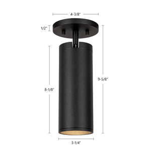 Kuzco Lighting - LD3-SA08W14-3036-BK-UNV-010 - LED Ceiling Mount - Lorna - Black