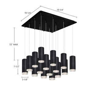 Kuzco Lighting - MP401431BK-16 - LED Pendant - Cameo - Black