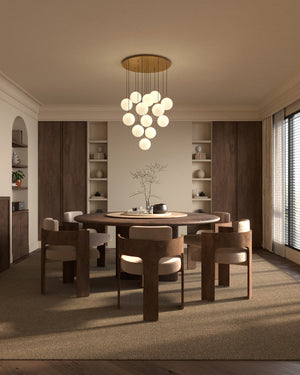 Kuzco Lighting - MP3106BGOP-13 - LED Pendant - Bolla - Brushed Gold/Opal Glass