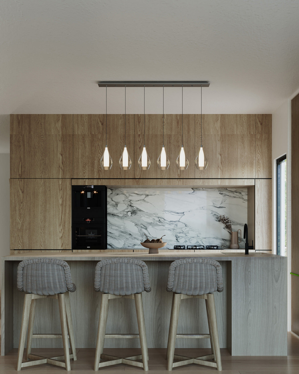 Kuzco Lighting - MP3005CH-06 - LED Pendant - Victoria - Chrome