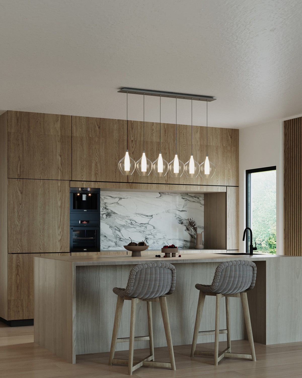 Kuzco Lighting - MP3007CH-06 - LED Pendant - Victoria - Chrome