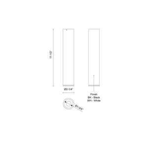 Kuzco Lighting - LD2-FM12W12-3036-WH-UNV-010 - LED Flush Mount - Lorna - White