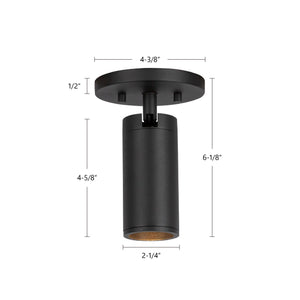 Kuzco Lighting - LD2-SA04W08-3036-BK-UNV-010 - LED Ceiling Mount - Lorna - Black