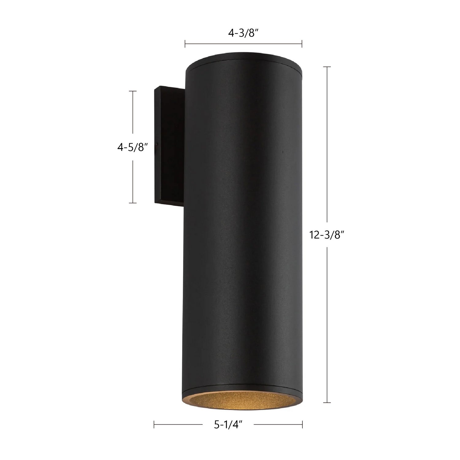 Kuzco Lighting - LD4-WS12W24-3036-BK-UNV-010 - LED Outdoor Wall Sconce - Lorna - Black
