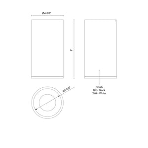 Kuzco Lighting - LD4-FM08W20-3036-WH-UNV-010 - LED Flush Mount - Lorna - White