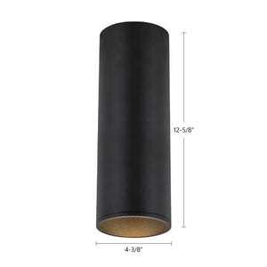 Kuzco Lighting - LD4-FM12W24-3036-BK-UNV-010 - LED Flush Mount - Lorna - Black