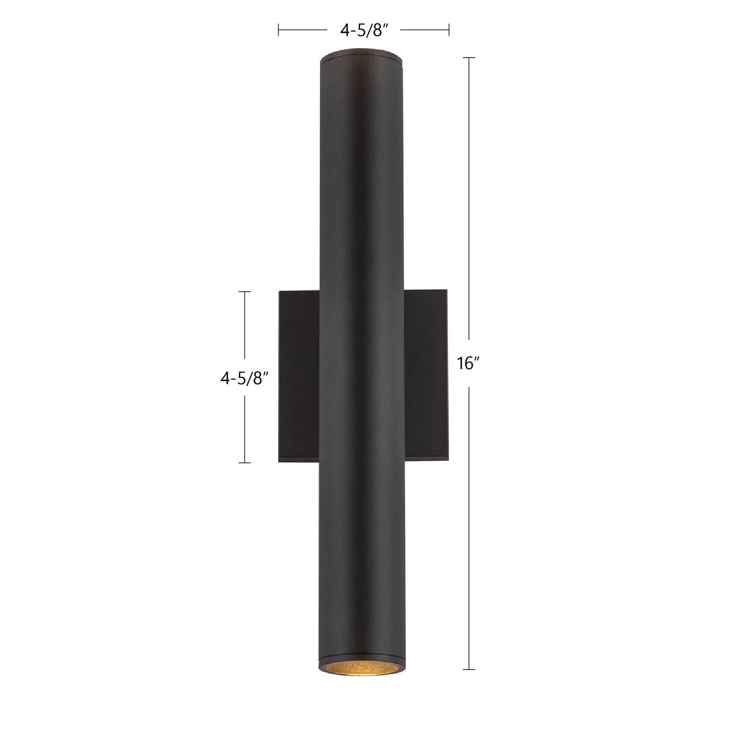 Kuzco Lighting - LD2-UD16W24-3036-BK-UNV-010 - LED Wall Sconce - Lorna - Black