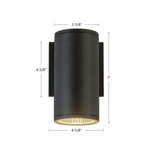 Kuzco Lighting - EW264107-BK - LED Outdoor Wall Sconce - Nordic - Black