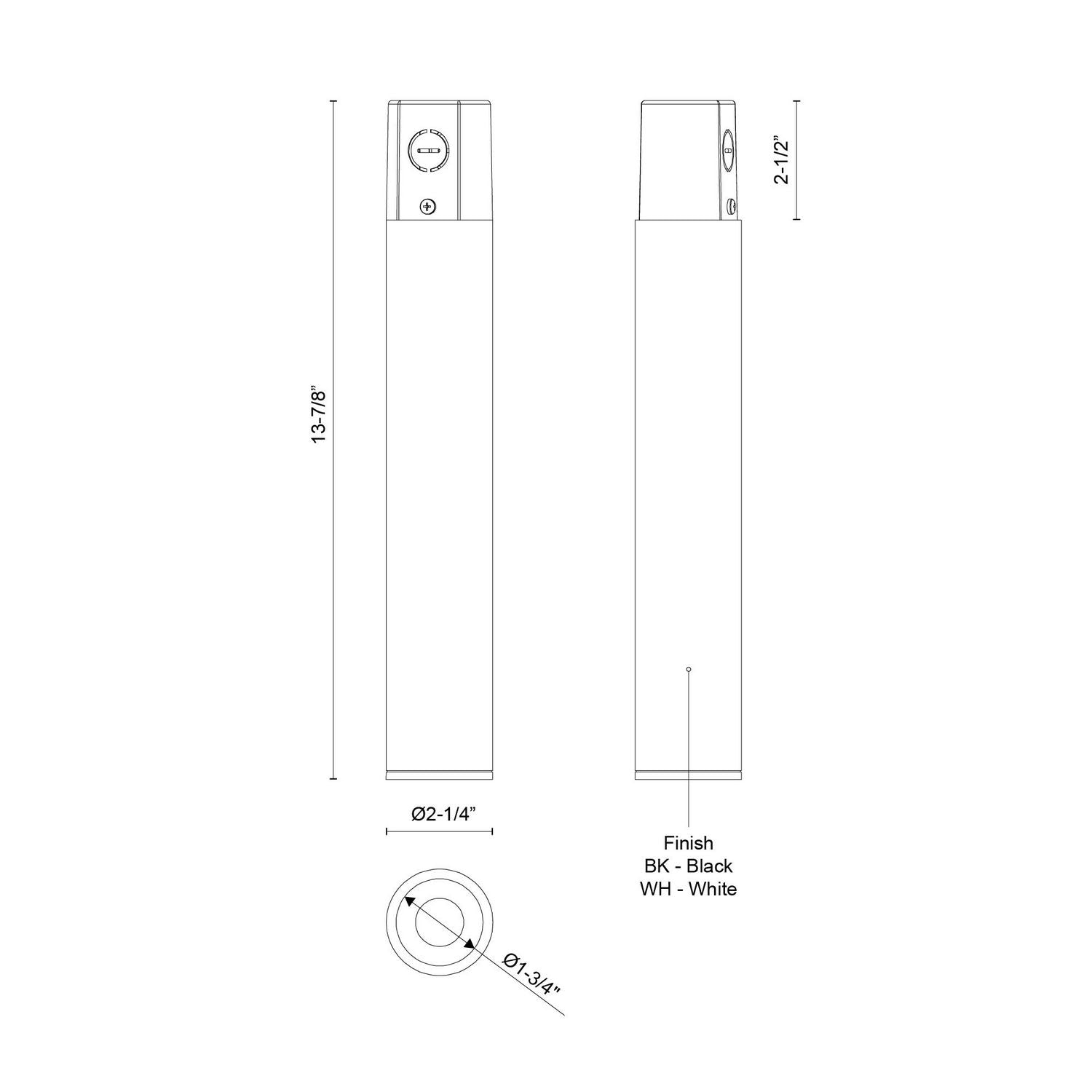Kuzco Lighting - LD2-CC12W12-3036-BK-UNV-010 - LED Ceiling Mount - Lorna - Black