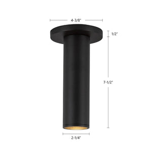 Kuzco Lighting - LD2-SM08W10-3036-BK-UNV-010 - LED Ceiling Mount - Lorna - Black