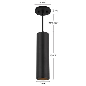 Kuzco Lighting - LD3-PD12W18-3036-BK-UNV-010 - LED Pendant - Lorna - Black
