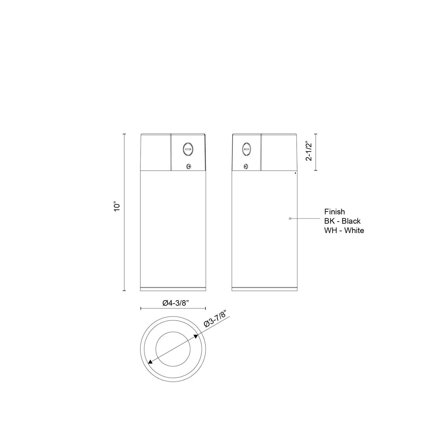 Kuzco Lighting - LD4-CC08W20-3036-BK-UNV-010 - LED Ceiling Mount - Lorna - Black
