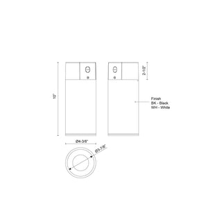Kuzco Lighting - LD4-CC08W20-3036-WH-UNV-010 - LED Ceiling Mount - Lorna - White
