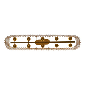 Kalco - 522661OL - Ten Light Linear Pendant - Fractal - Oxidized Gold Leaf