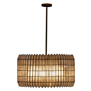 Kalco - 522655OL - Eight Light Chandelier - Fractal - Oxidized Gold Leaf