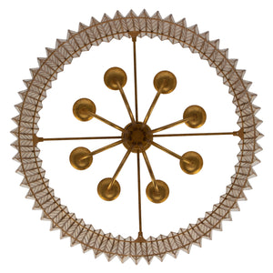 Kalco - 522655OL - Eight Light Chandelier - Fractal - Oxidized Gold Leaf
