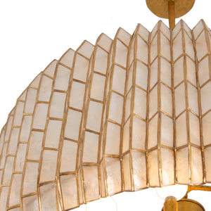 Kalco - 522655OL - Eight Light Chandelier - Fractal - Oxidized Gold Leaf