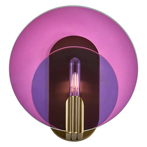 Kalco - 528521WB - One Light Wall Sconce - Optics - Winter Brass