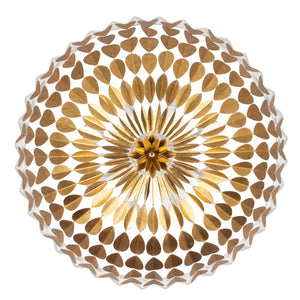 Kalco - 527455OLW - Eight Light Chandelier - Amor - Oxidized Gold Leaf And White