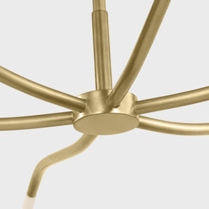 Visual Comfort Modern - SLCH81927HABEG - LED Chandelier - Lajos - Hand-Rubbed Antique Brass