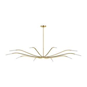 Visual Comfort Modern - SLCH81627HABEG - LED Chandelier - Lajos - Hand-Rubbed Antique Brass