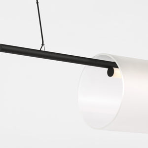 Visual Comfort Modern - PBLS80727BEG - LED Linear Chandelier - Trace - Nightshade Black