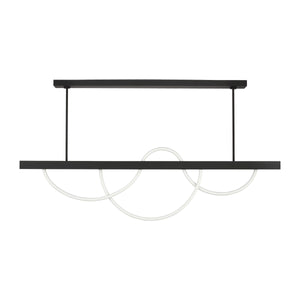 Visual Comfort Modern - SLLS83927B - LED Linear Chandelier - Uneri - Nightshade Black