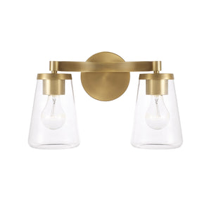 Capital Lighting - 161921AD-664 - Two Light Vanity - Aaron - Aged Brass