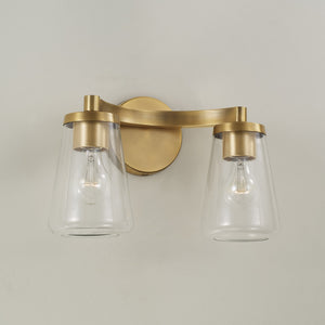 Capital Lighting - 161921AD-664 - Two Light Vanity - Aaron - Aged Brass