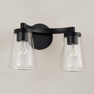 Capital Lighting - 161921MB-664 - Two Light Vanity - Aaron - Matte Black