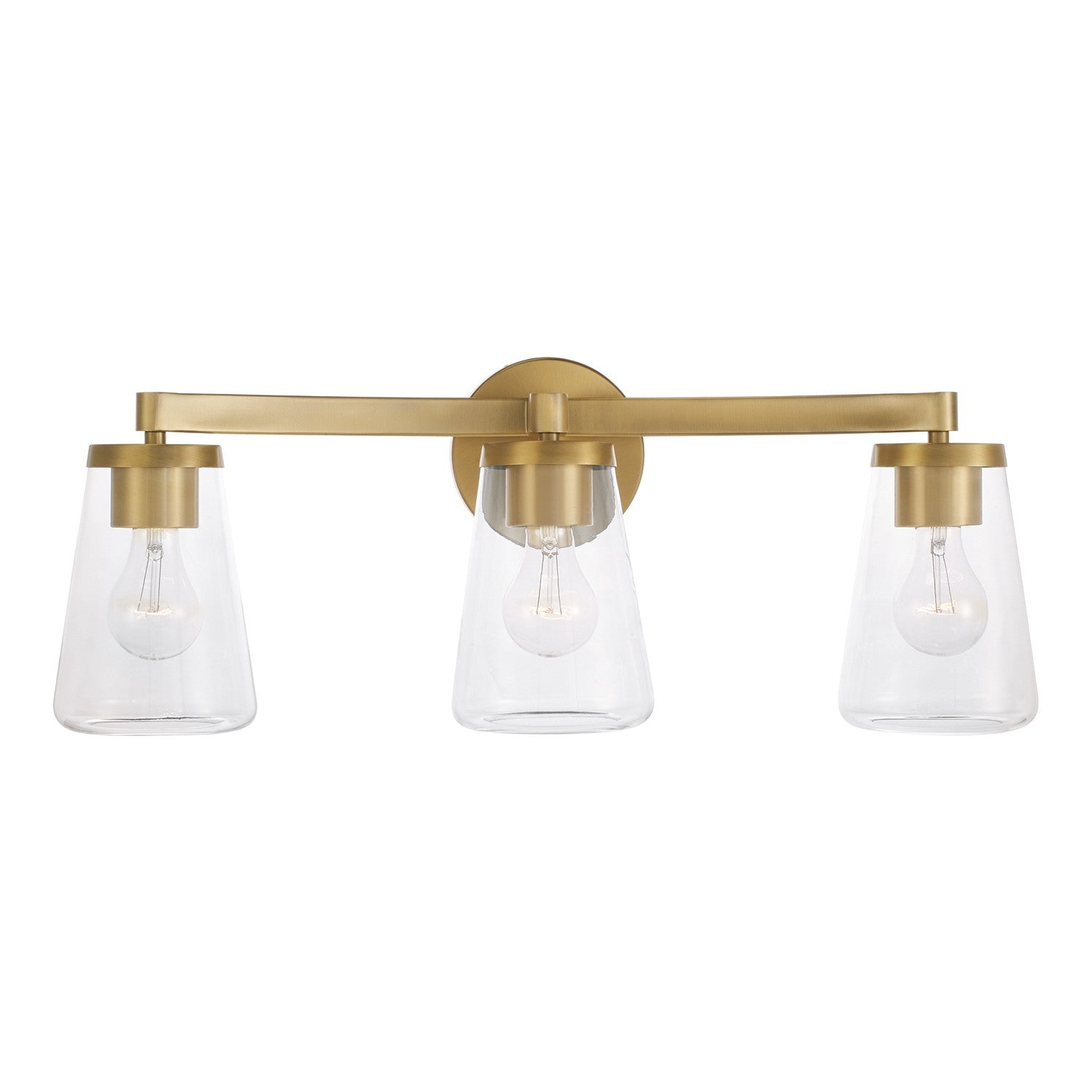 Capital Lighting - 161931AD-664 - Three Light Vanity - Aaron - Aged Brass